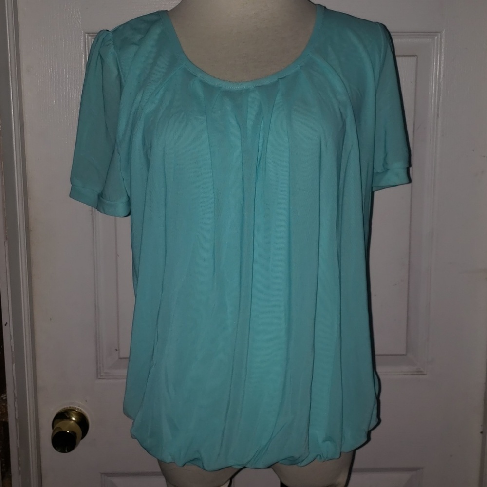 Timeson | Blue Mesh Short Sleeve Tee